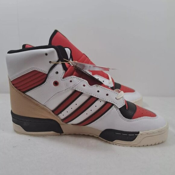Adidas originals Rivalry Hi high Men's Sneaker Leather FZ6332 Bball Shoe Sz 10.5 - Picture 1 of 14